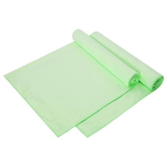 Sporthandtücher 2 pcs Grün 140 x 70 cm Polyester und Polyamid