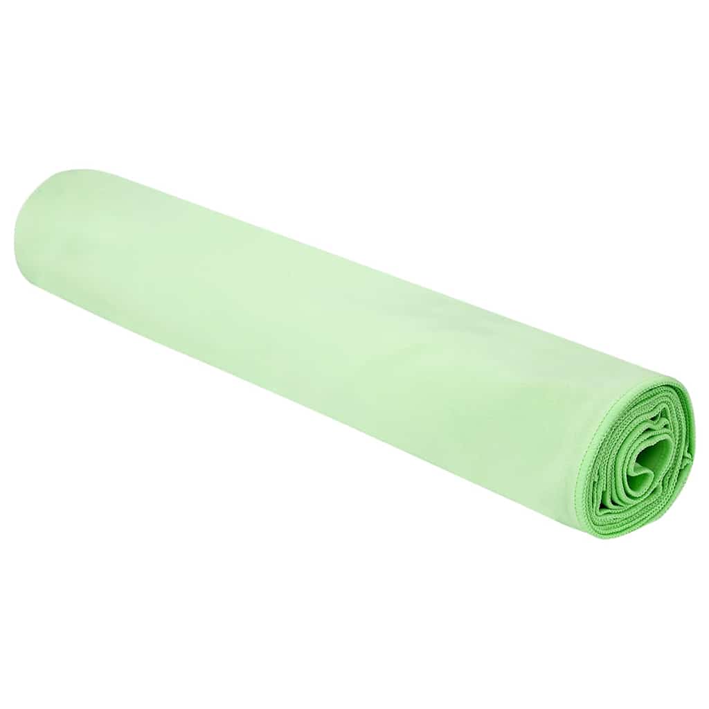 Sports Towels 2 pcs Green 180 x 90 cm Polyester and Polyamide