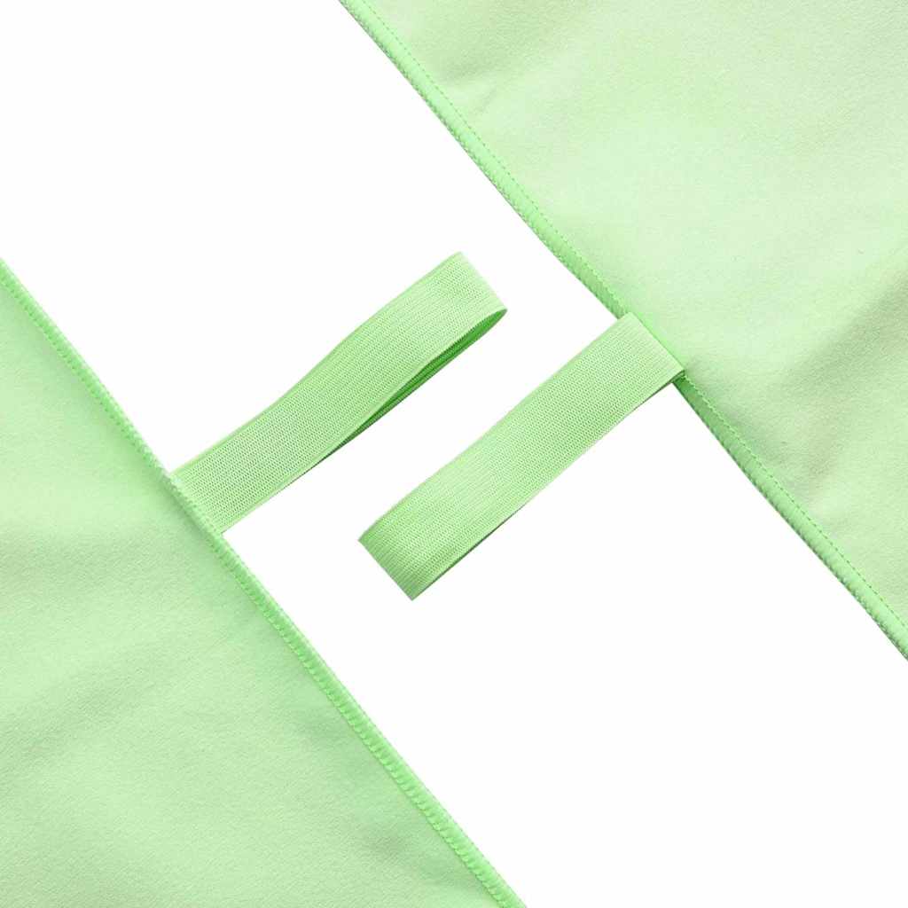 Sporthandtücher 2 pcs Grün 200 x 100 cm Polyester und Polyamid