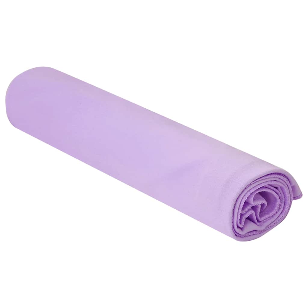Serviettes de sport 2 pcs Violet 100 x 50 cm Polyester et Polyamide