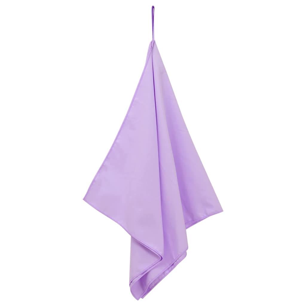 Serviettes de sport 2 pcs Violet 100 x 50 cm Polyester et Polyamide