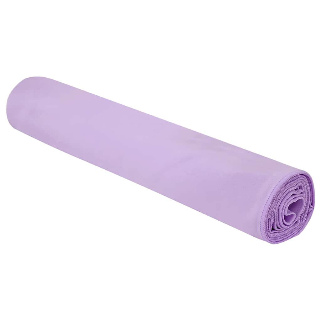 Serviettes de sport 2 pcs Violet 200 x 100 cm Polyester et Polyamide