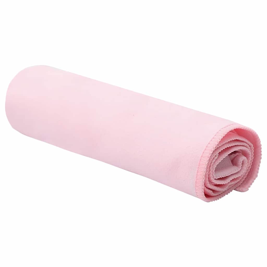 Serviettes de sport 2 pièces Rose 50 x 30 cm Polyester et polyamide