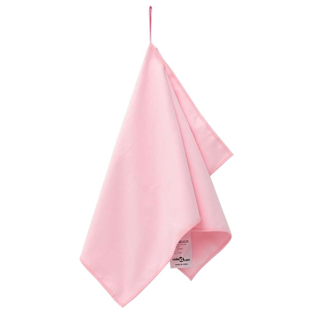 Serviettes de sport 2 pièces Rose 50 x 30 cm Polyester et polyamide