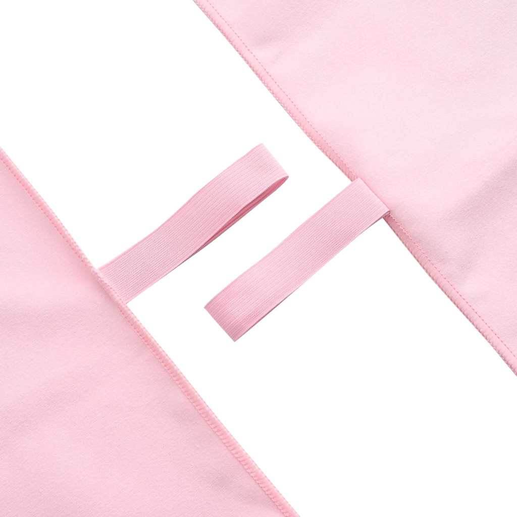 Serviettes de sport 2 pièces Rose 200 x 100 cm Polyester et Polyamide