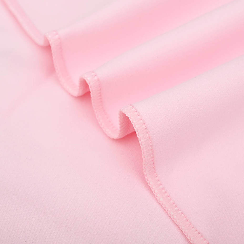 Serviettes de sport 2 pièces Rose 200 x 100 cm Polyester et Polyamide