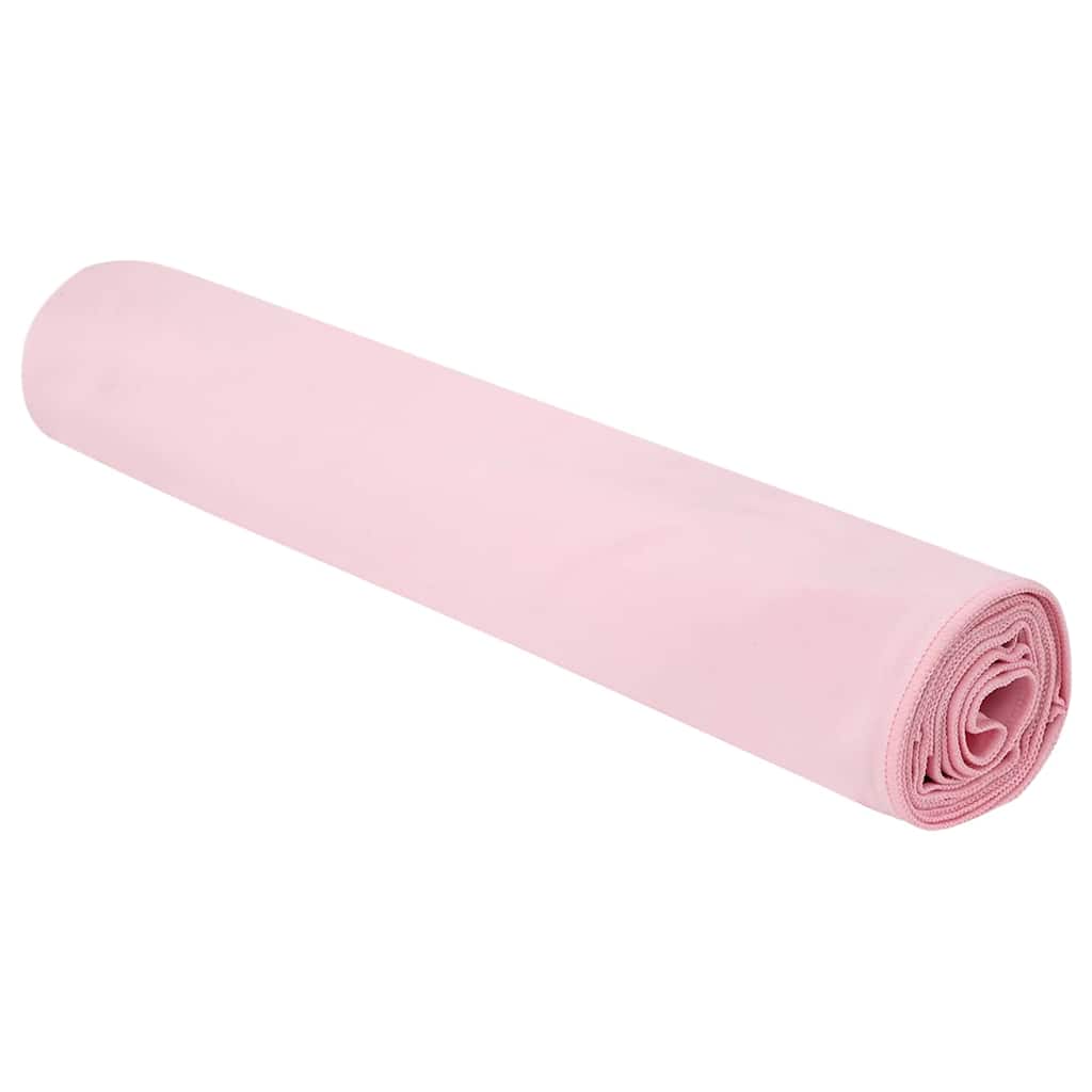 Serviettes de sport 2 pièces Rose 200 x 100 cm Polyester et Polyamide