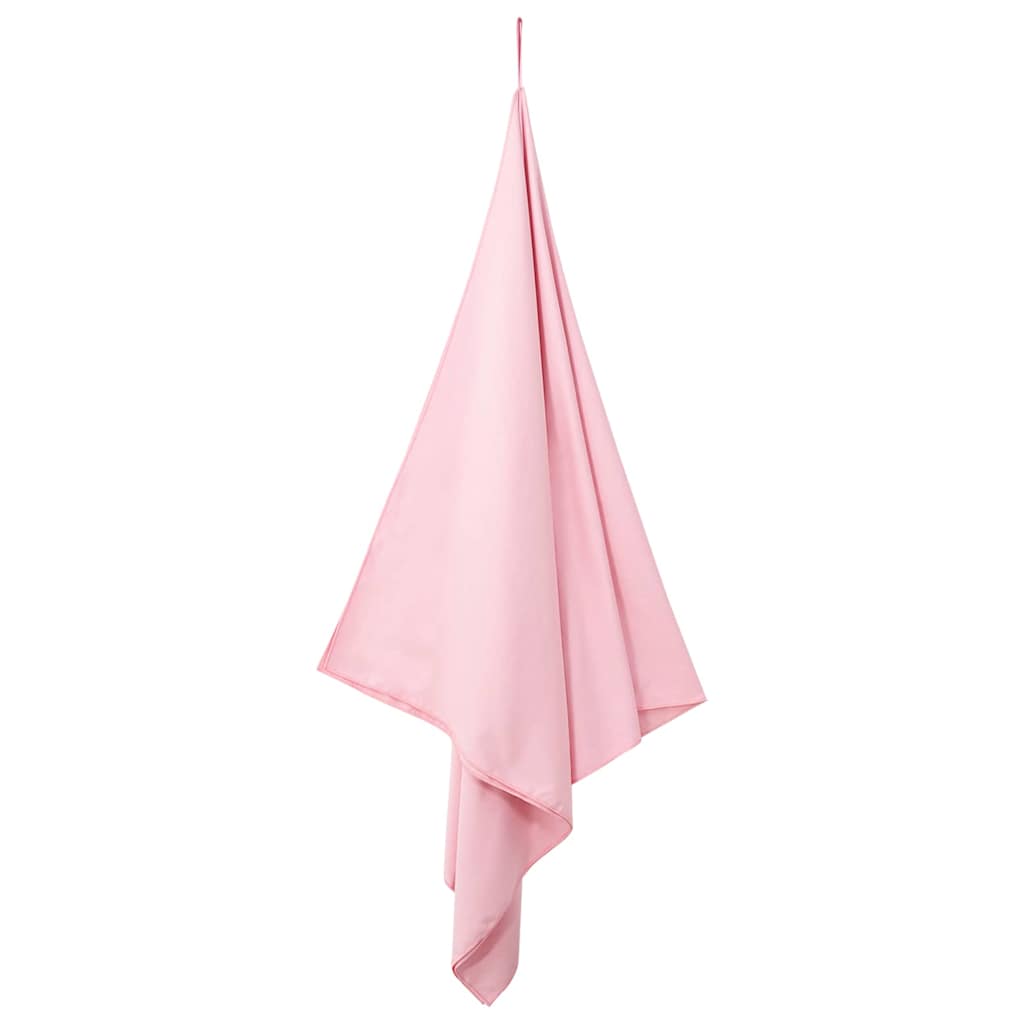 Serviettes de sport 2 pièces Rose 200 x 100 cm Polyester et Polyamide