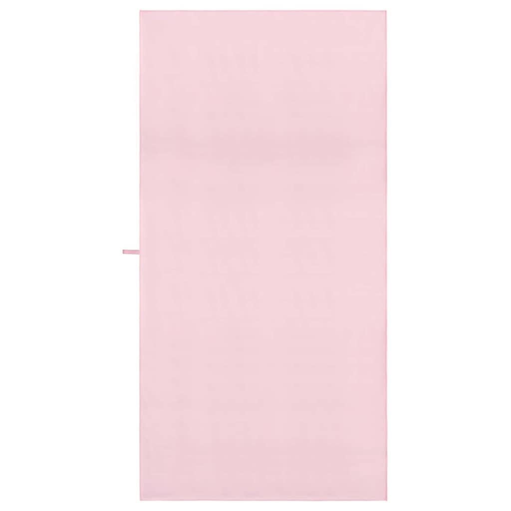 Serviettes de sport 2 pièces Rose 200 x 100 cm Polyester et Polyamide