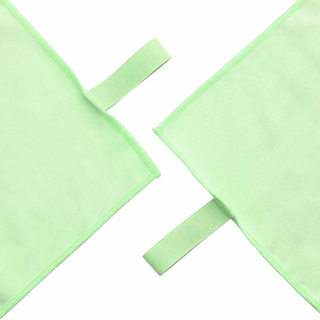 Sporthandtuch Set 2 pcs Grün Stoff