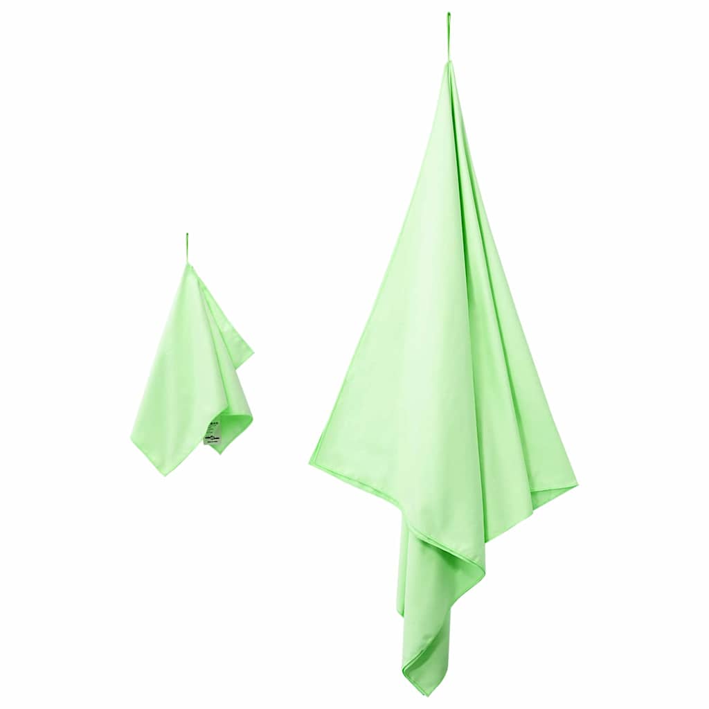 Sporthandtuch Set 2 pcs Grün Stoff