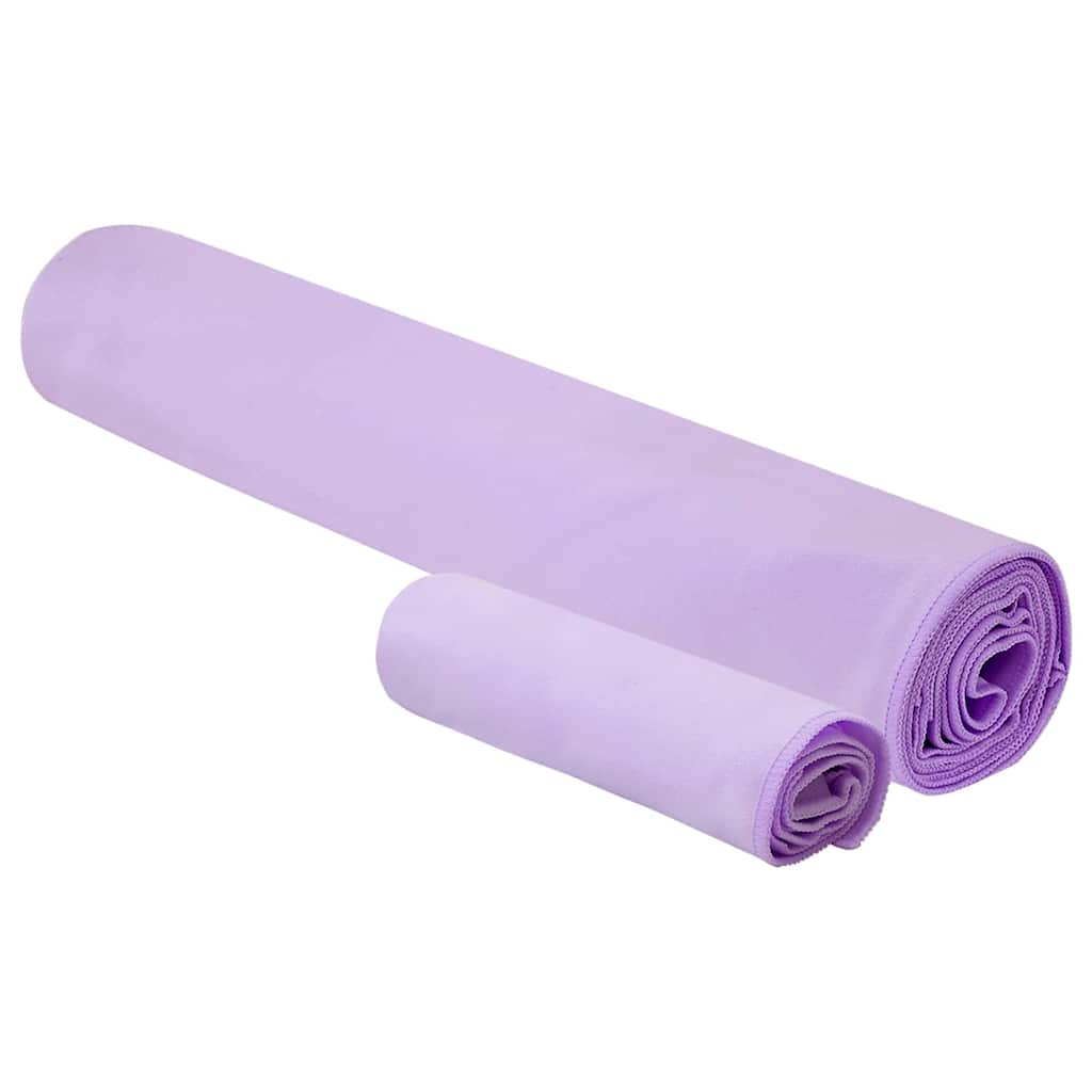 Sporthandtuch Set 2 pcs Lila Stoff