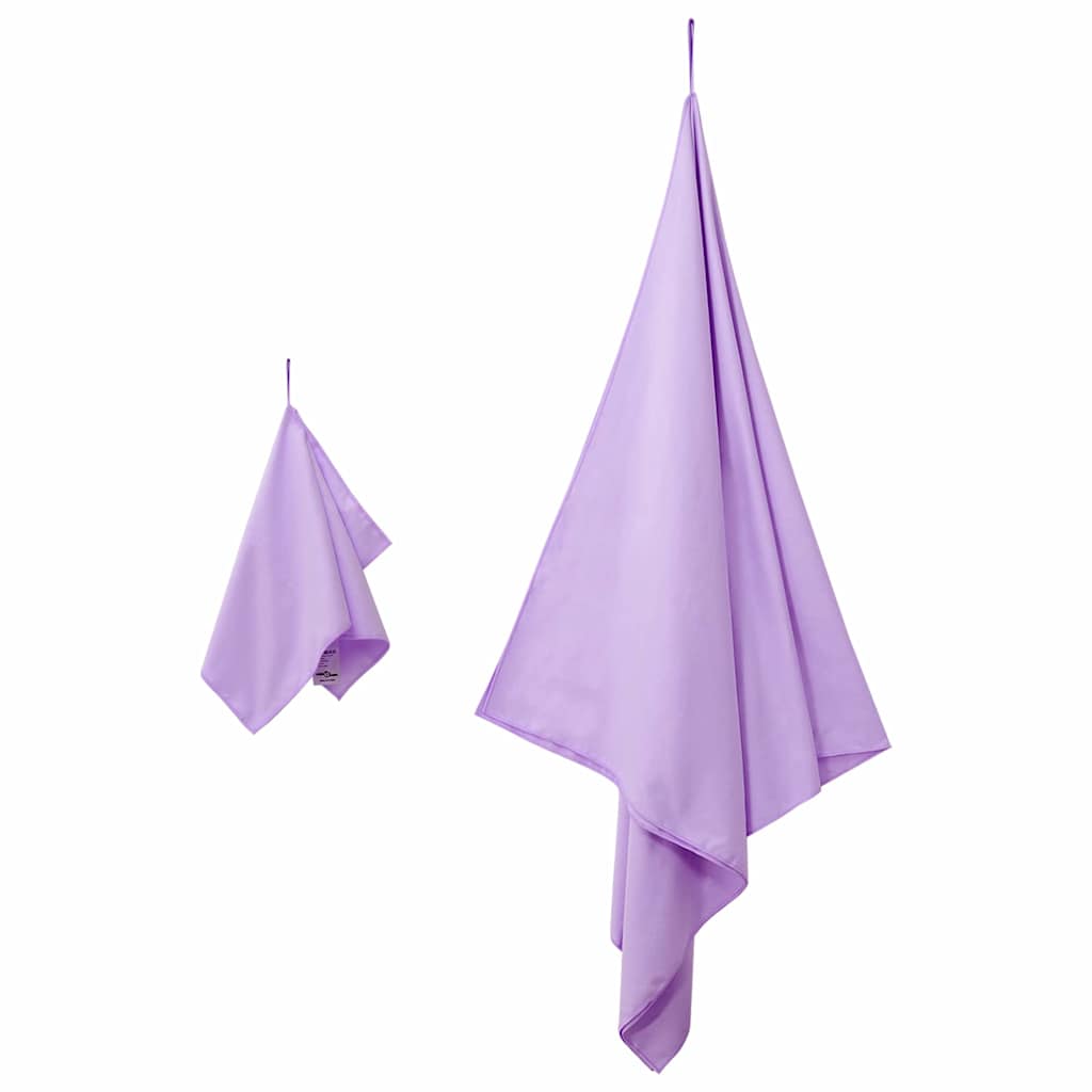 Sporthandtuch Set 2 pcs Lila Stoff