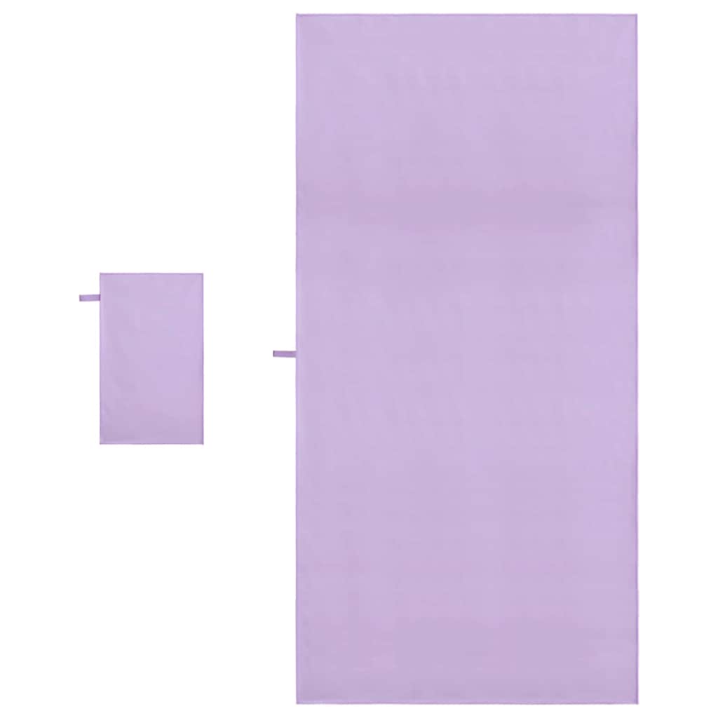 Sporthandtuch Set 2 pcs Lila Stoff