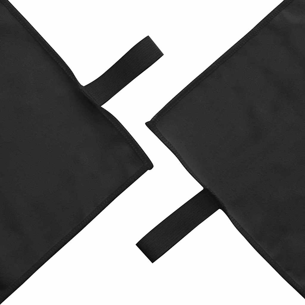 Sporthandtuch Set 3 pcs Schwarz Polyester und Polyamid