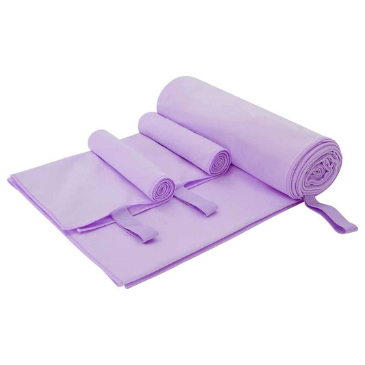 Sporthandtuch Set 3 pcs Lila Polyester und Polyamid