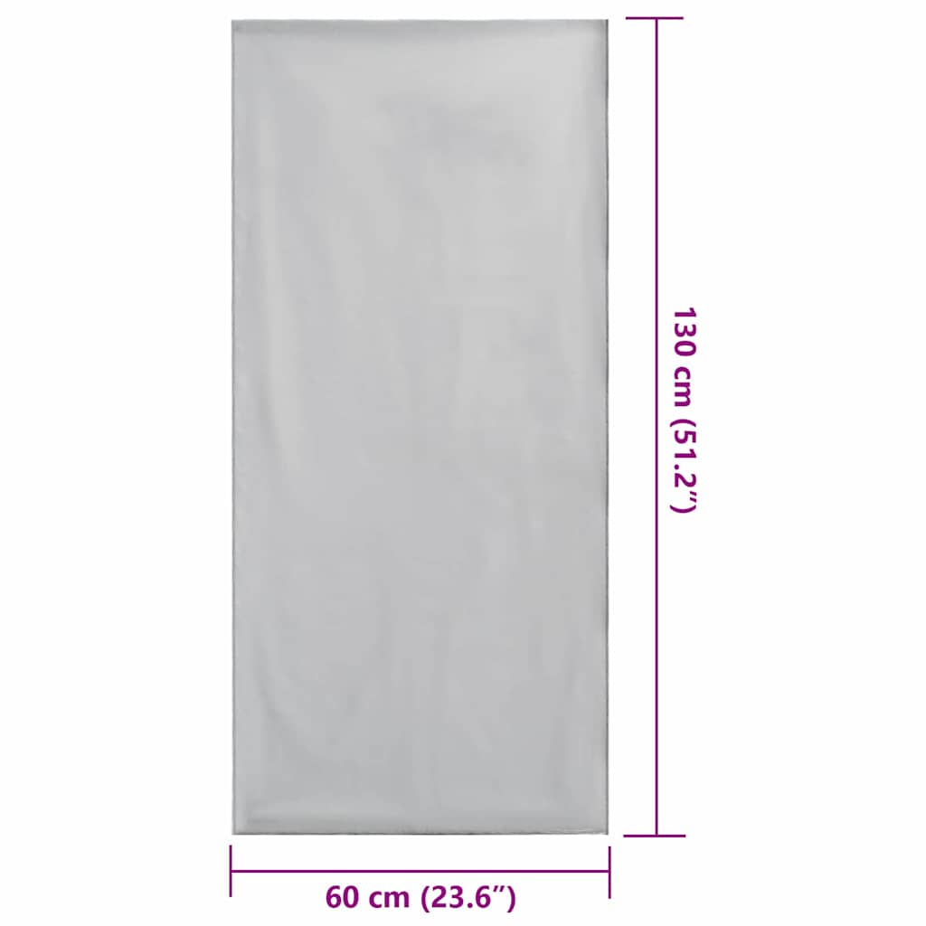Außenstuhl Handtücher 2 pcs Grau 130 x 60 cm