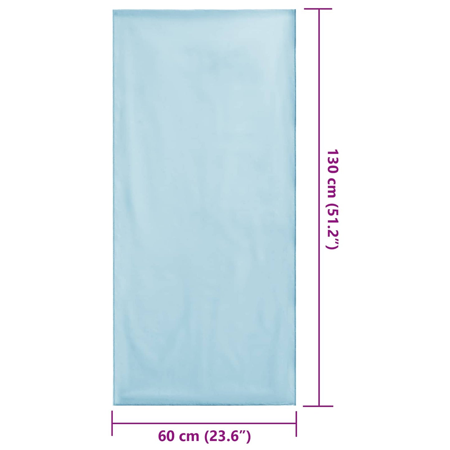 Außenstuhl Handtücher 2 pcs Blau 130 x 60 cm
