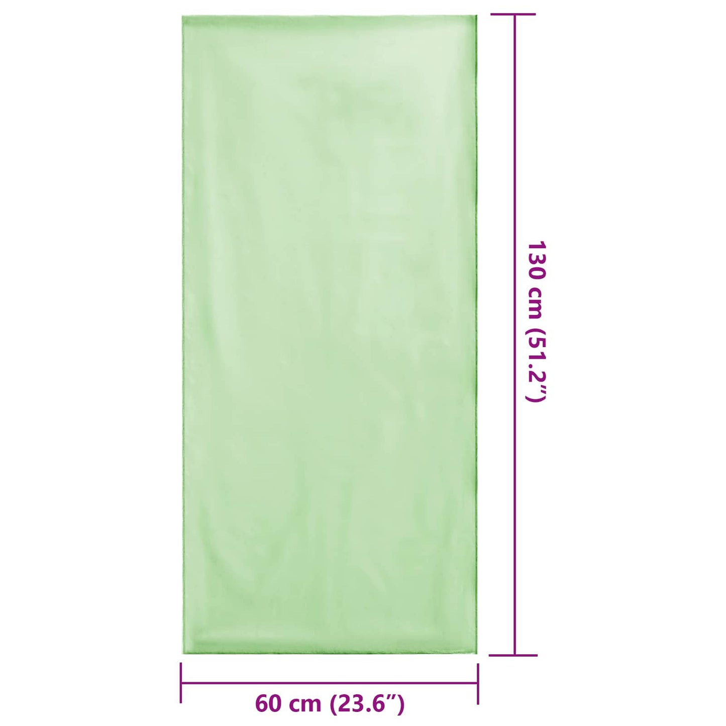 Outdoor Chair Towels 2 pcs Green 130 x 60 cm