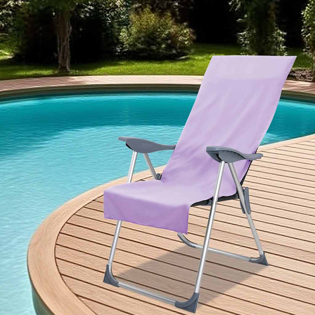 Außenstuhl Handtücher 2 pcs Lila 130 x 60 cm