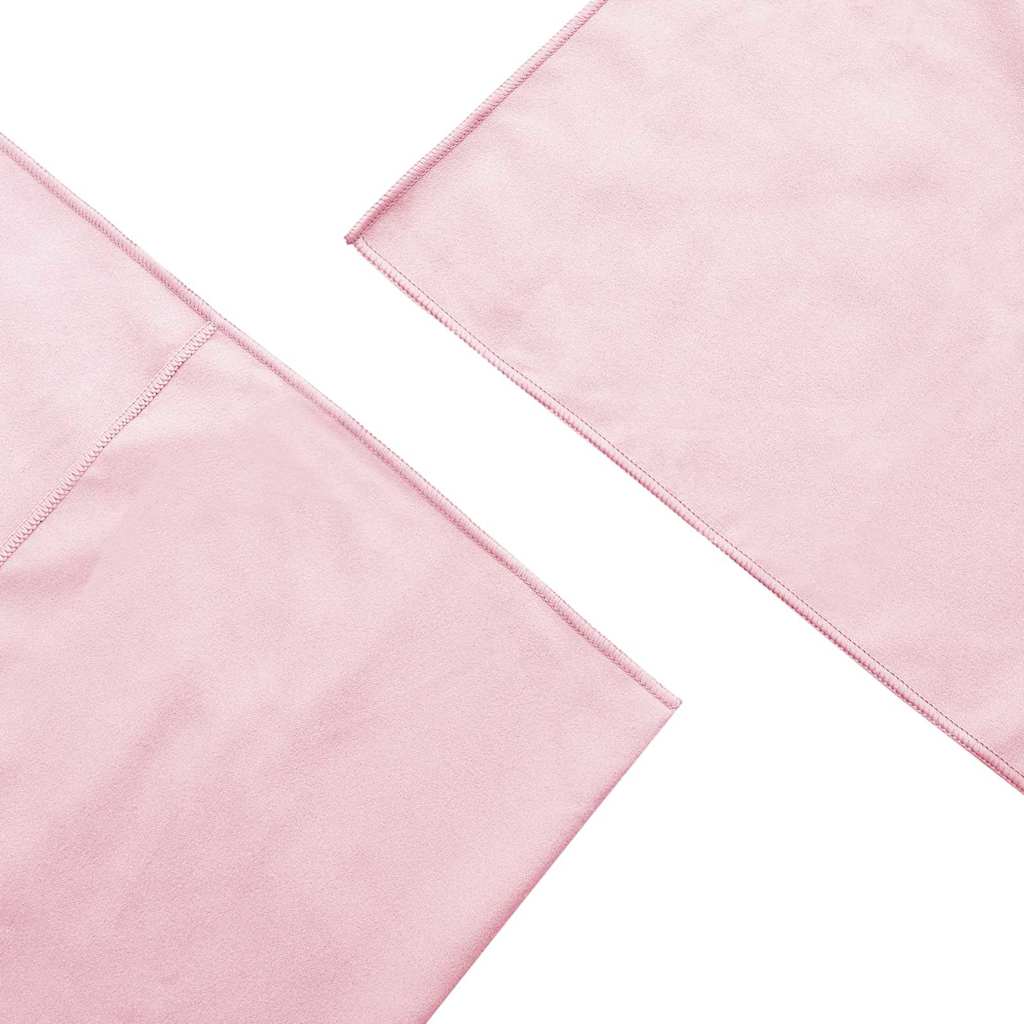 Serviettes de chaise d'extérieur 2 pcs Rose 130 x 60 cm