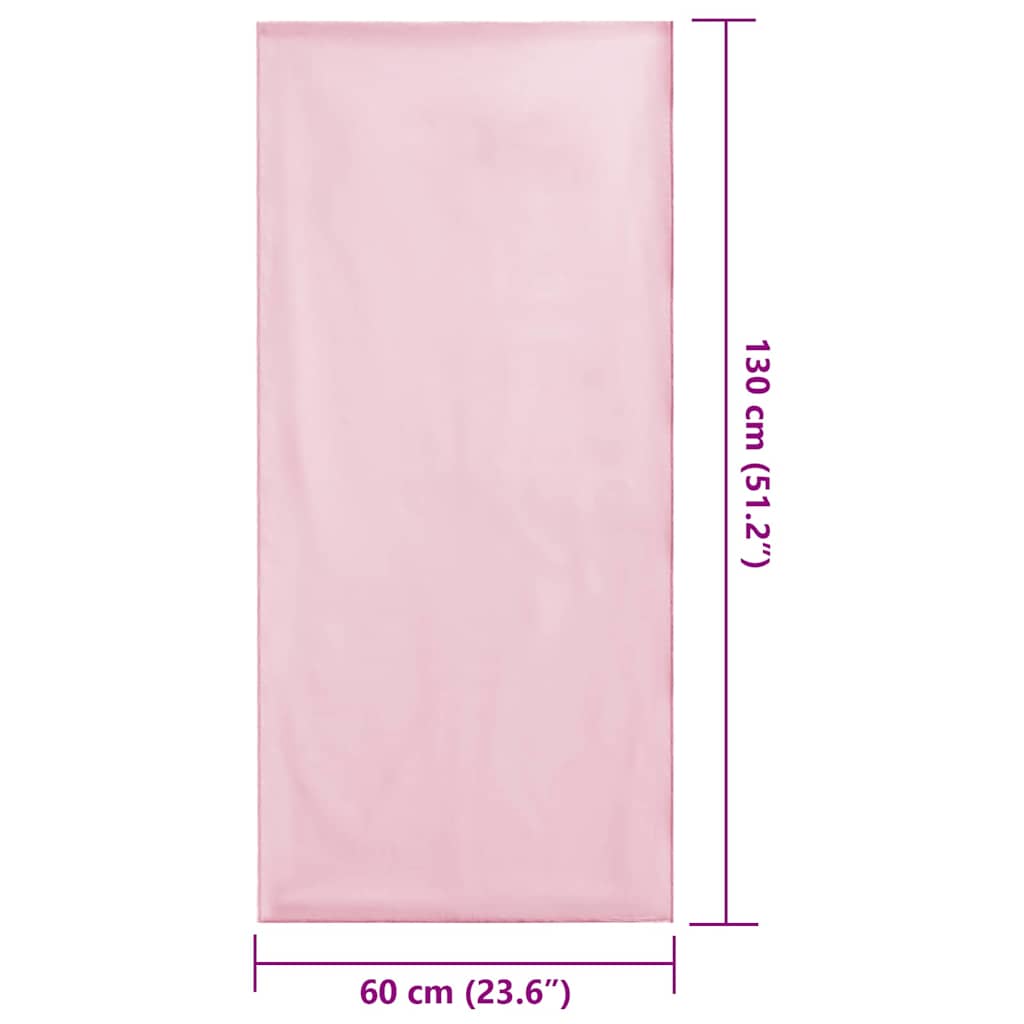 Serviettes de chaise d'extérieur 2 pcs Rose 130 x 60 cm