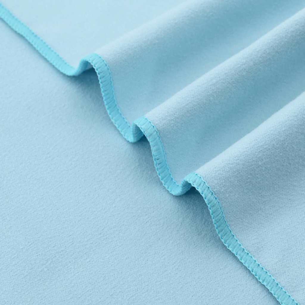 Sun Lounger Towels 2 pcs Blue 210 x 75 cm