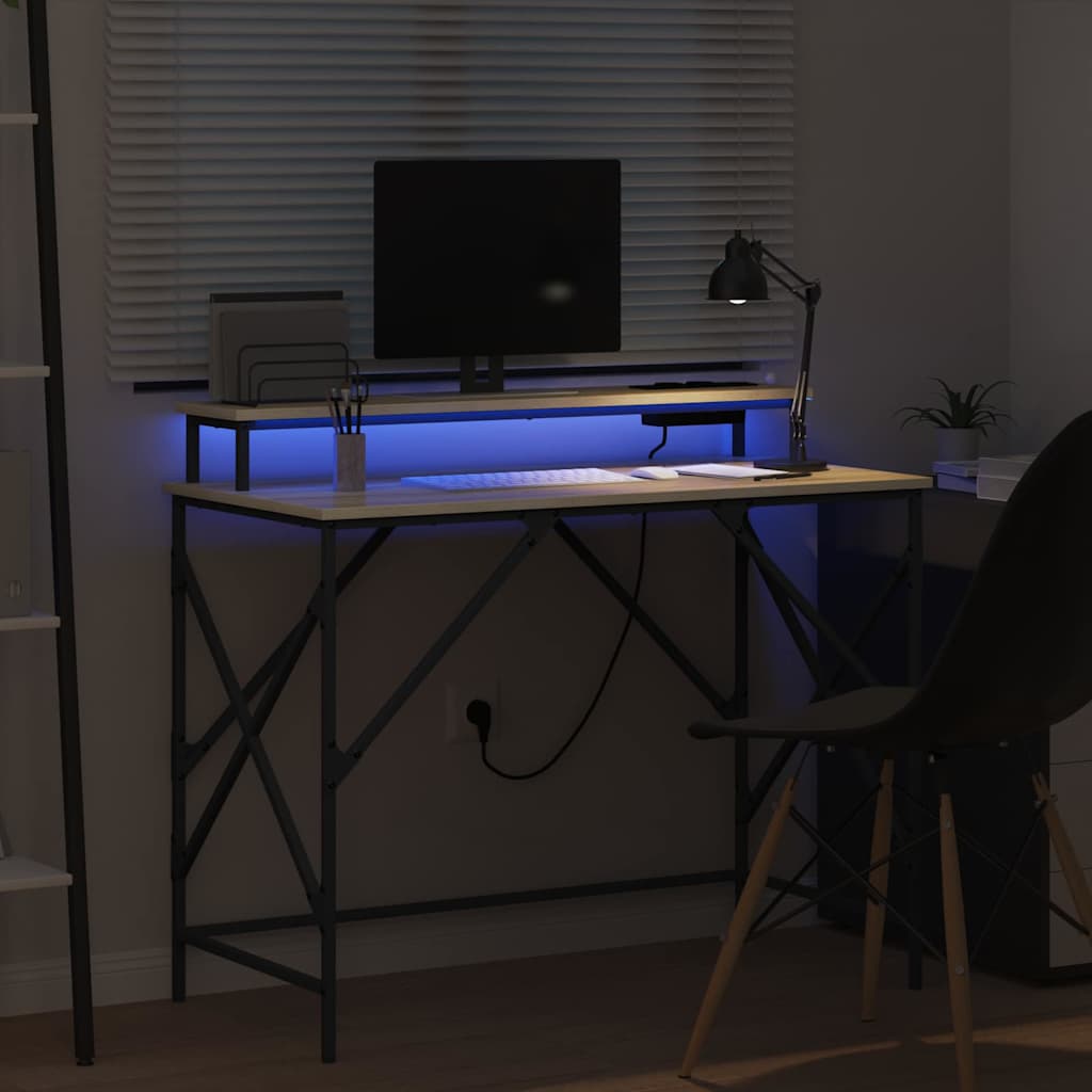 Desk Sonoma Oak 100 x 50 x 86.5 cm Engineered Wood