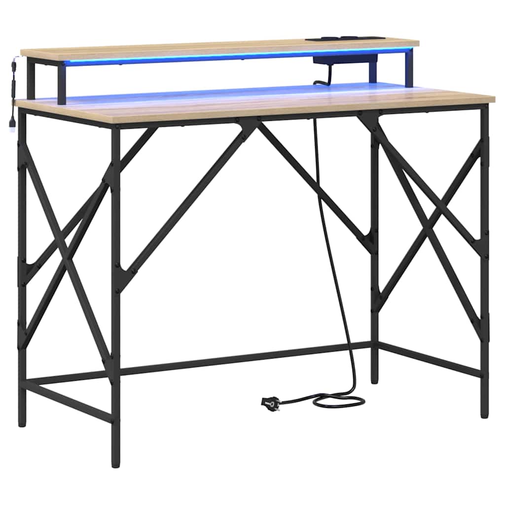 Desk Sonoma Oak 100 x 50 x 86.5 cm Engineered Wood