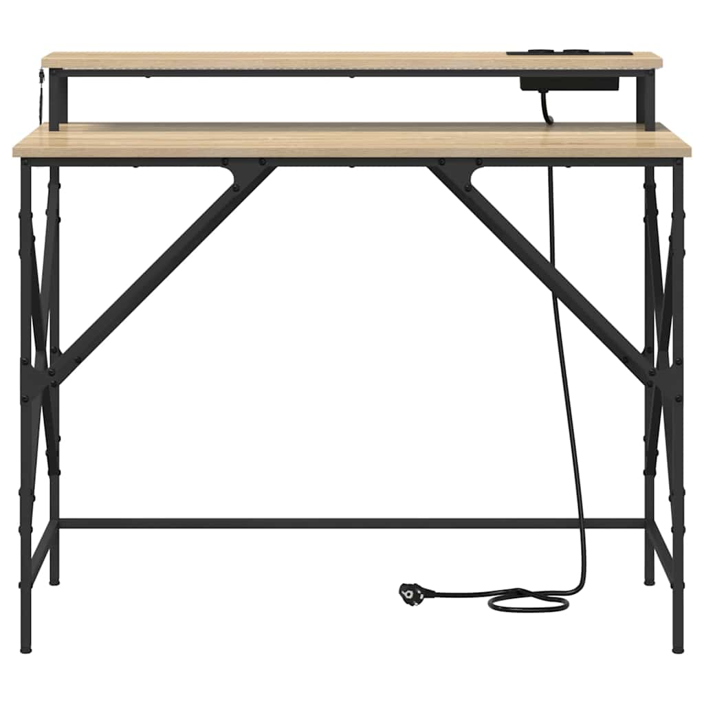 Desk Sonoma Oak 100 x 50 x 86.5 cm Engineered Wood