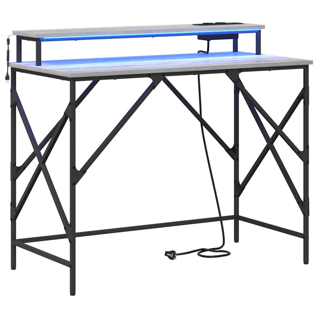 Schreibtisch Graues Sonoma 100 x 50 x 86,5 cm Holzwerkstoff