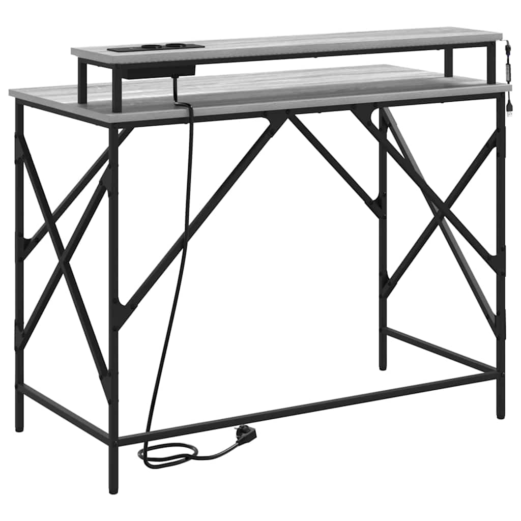 Schreibtisch Graues Sonoma 100 x 50 x 86,5 cm Holzwerkstoff
