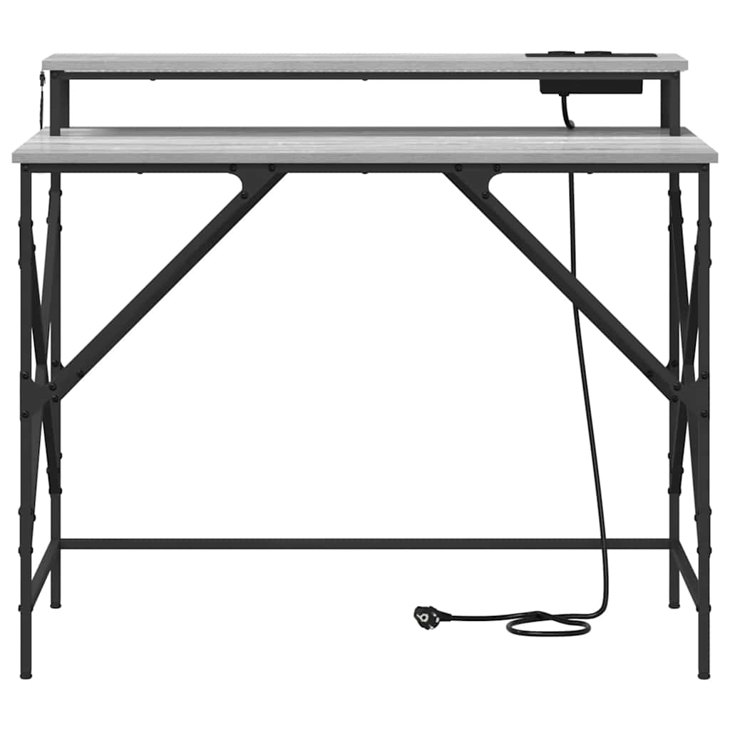 Schreibtisch Graues Sonoma 100 x 50 x 86,5 cm Holzwerkstoff