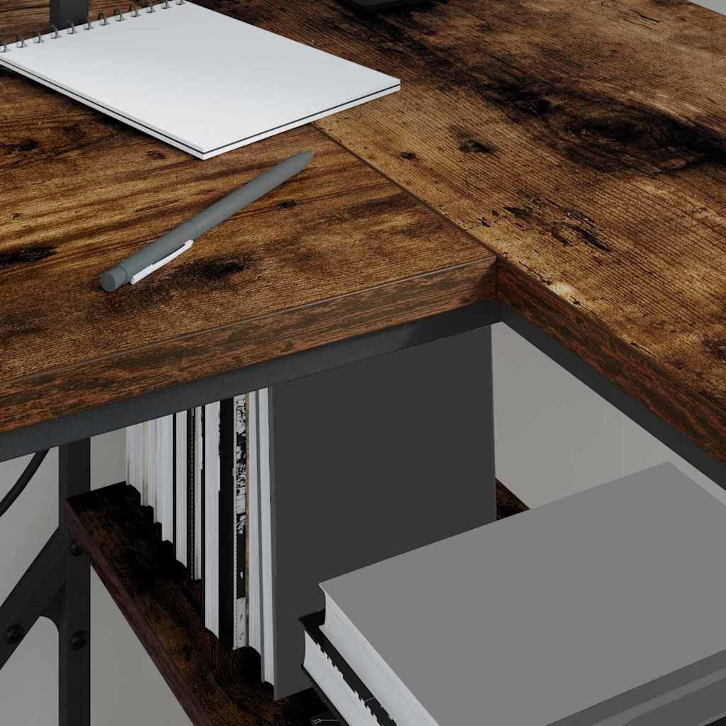 Desk Smoked Oak 120 x 79 x 86.5 cm Wood-based material