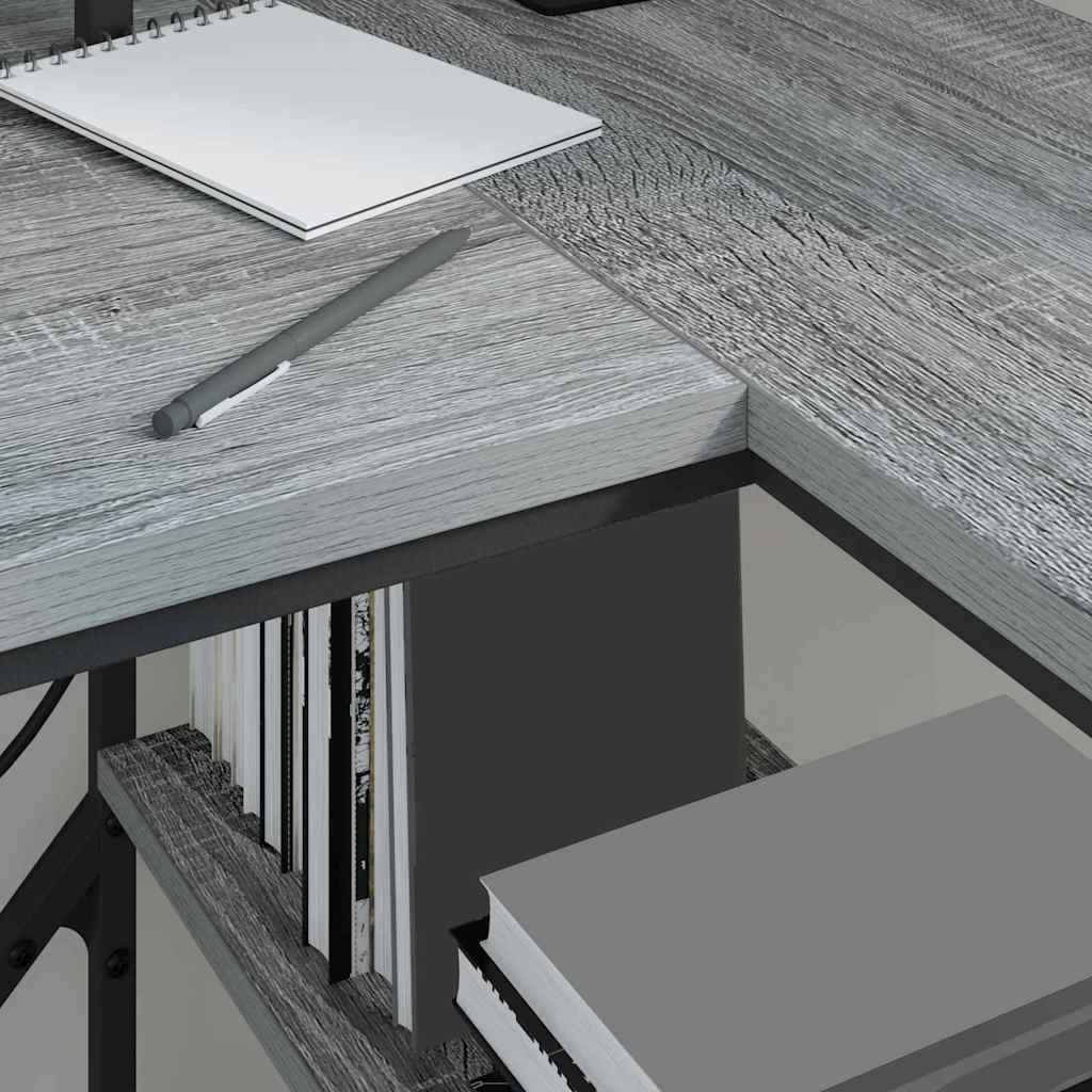 Desk Grey Sonoma 120 x 79 x 86.5 cm Engineered Wood