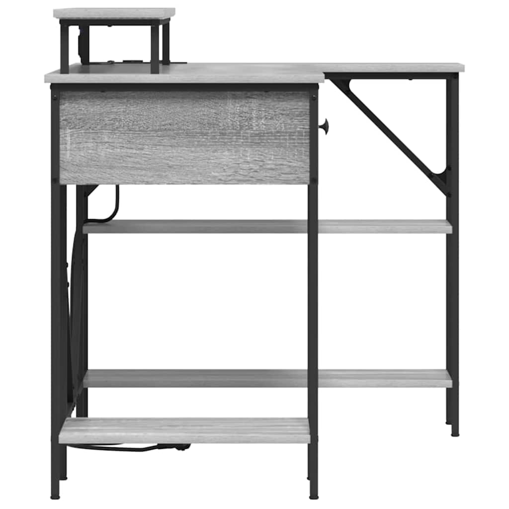 Desk Grey Sonoma 120 x 79 x 86.5 cm Engineered Wood