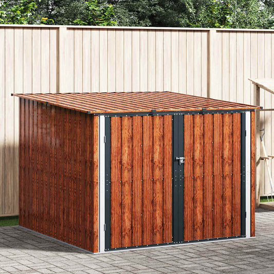 Fahrradspeicher 3 pcs Braun 215 x 206 x 157 cm Metall