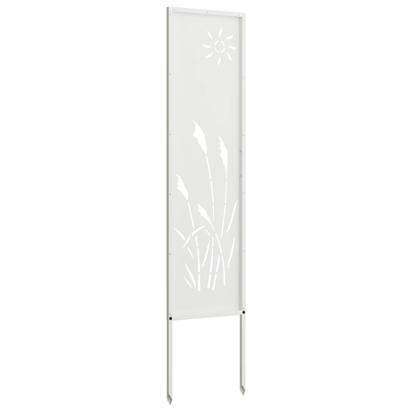 Garden Privacy Screen Canvas White 32 x 140 cm