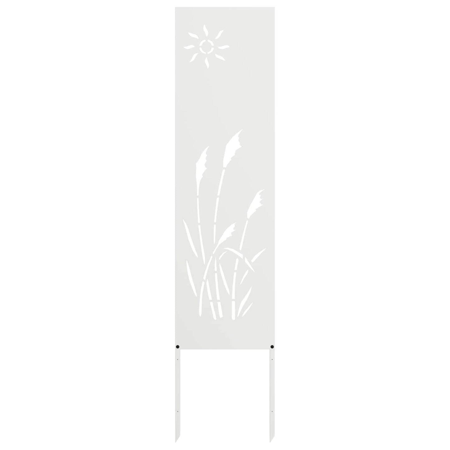 Garden Privacy Screen Canvas White 32 x 140 cm