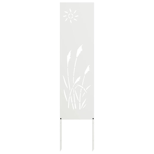 Toile brise-vue de jardin blanche 32 x 140 cm