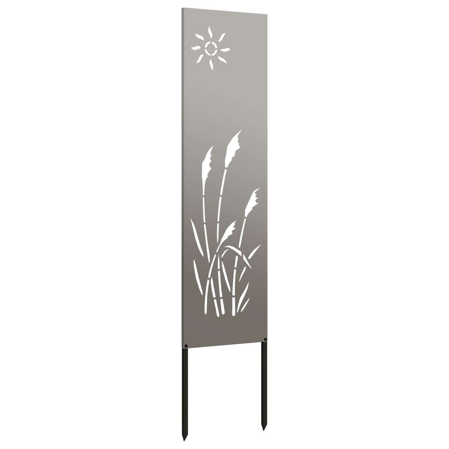 Toile brise-vue de jardin aspect rouillé 32 x 140 cm Acier résistant aux intempéries