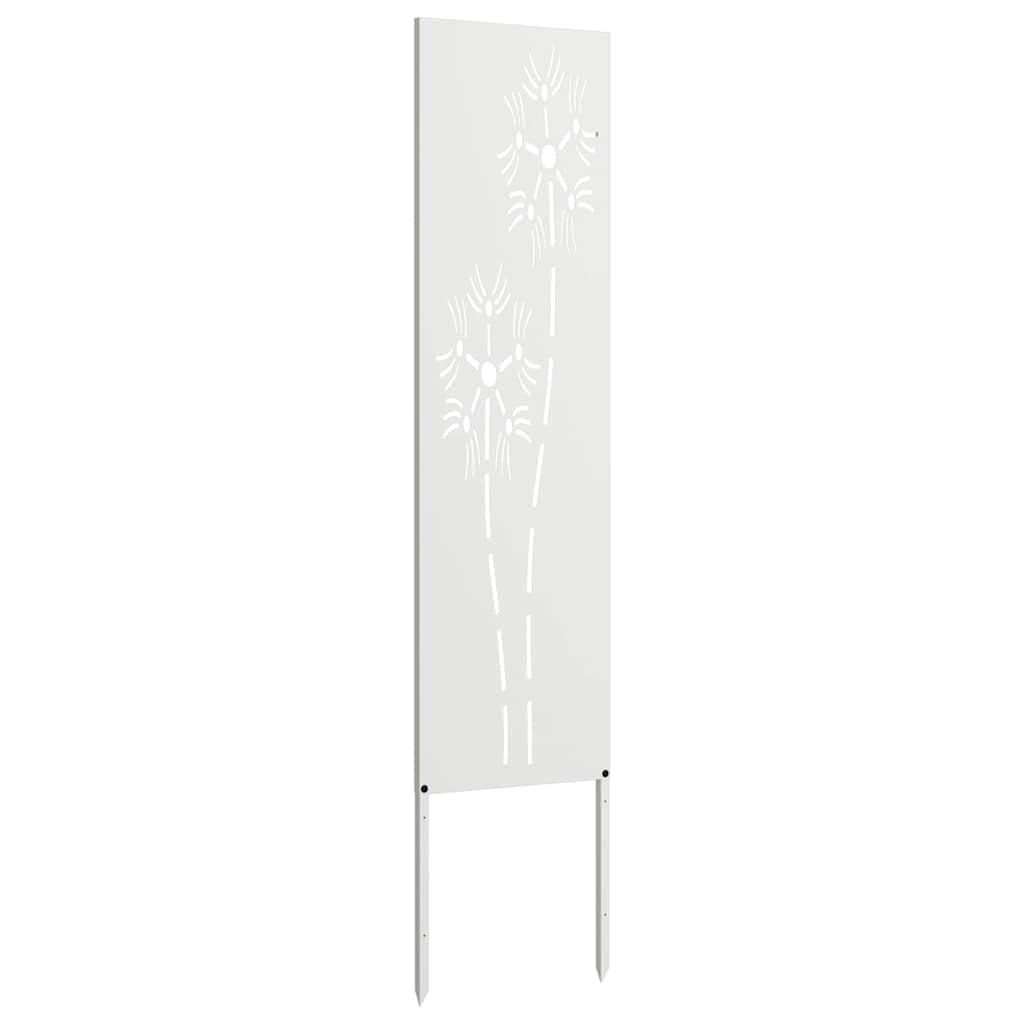 Garten Sichtschutz-Leinwand Weiß 32 x 140 cm