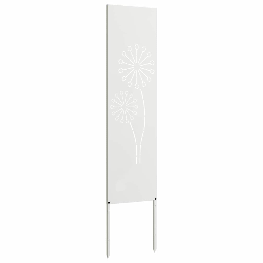 Garten Sichtschutz-Leinwand Weiß 32 x 140 cm