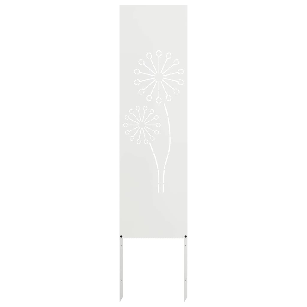 Garten Sichtschutz-Leinwand Weiß 32 x 140 cm