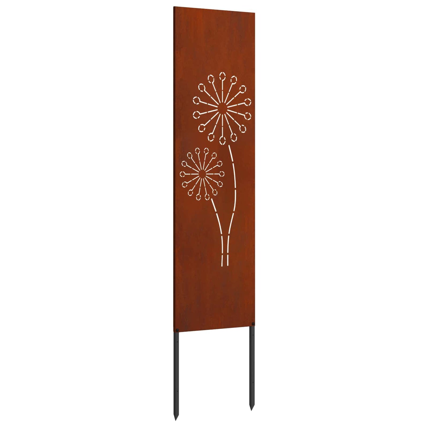 Garden Privacy Screen Canvas Rusty 32 x 140 cm Weathering Steel