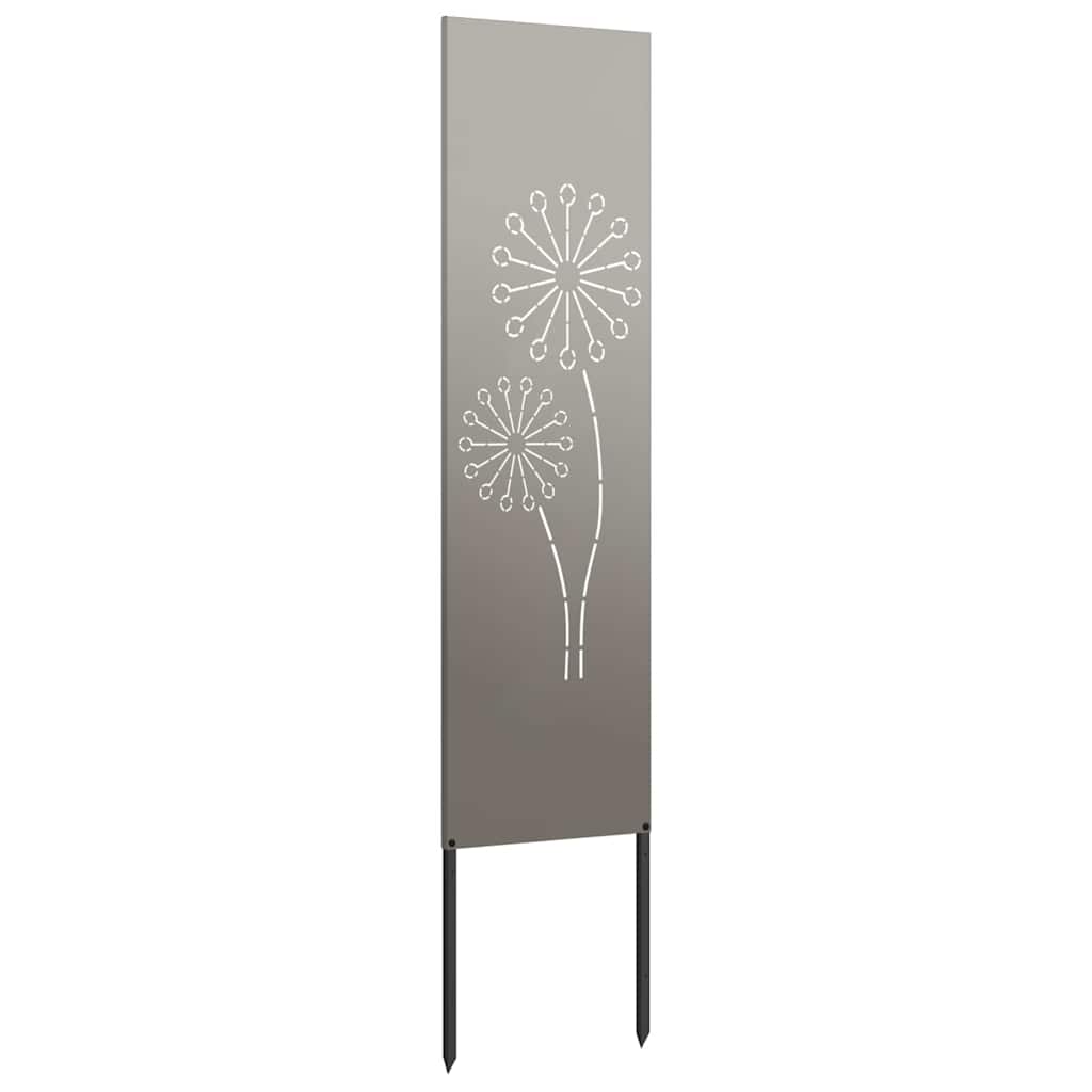 Garden Privacy Screen Canvas Rusty 32 x 140 cm Weathering Steel