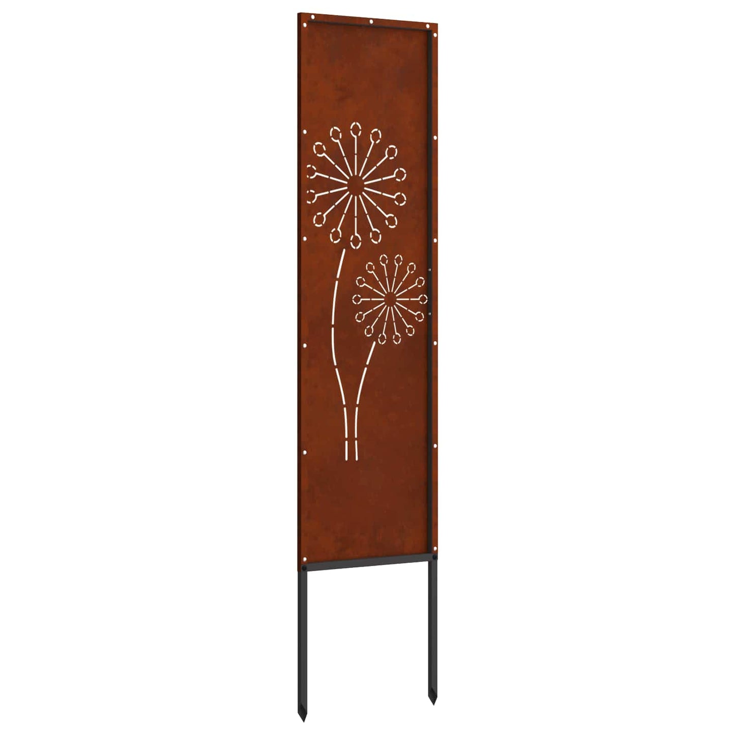 Garden Privacy Screen Canvas Rusty 32 x 140 cm Weathering Steel