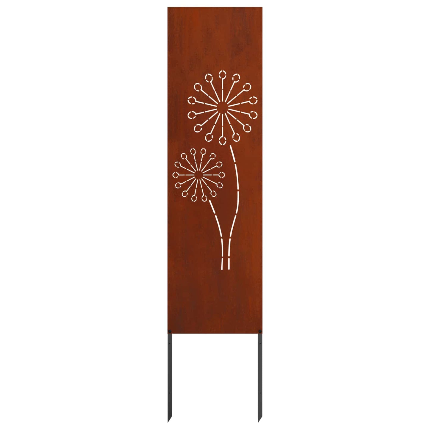 Garden Privacy Screen Canvas Rusty 32 x 140 cm Weathering Steel