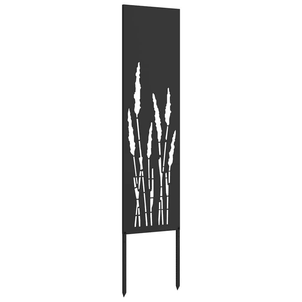 Garden privacy screen canvas black 32 x 140 cm