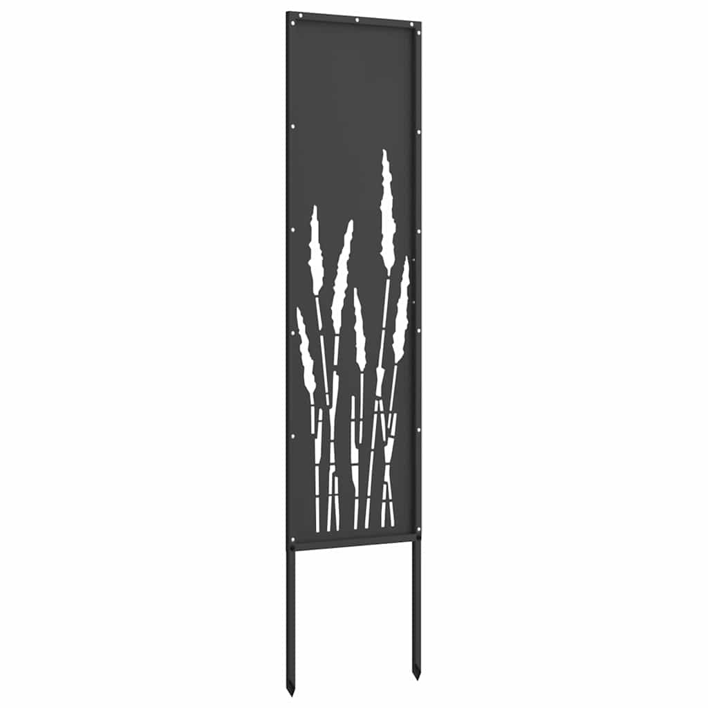 Garden privacy screen canvas black 32 x 140 cm